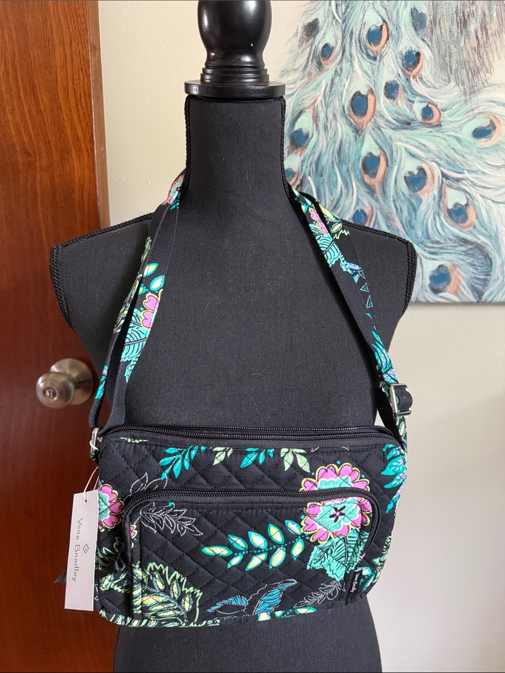 NWT Vera Bradley RFID Little Hipster “Island Garden” 🌸